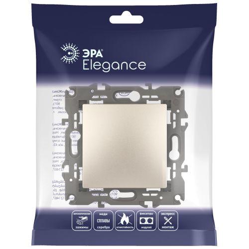Выключатель 1-кл. СП Elegance 14-1101-04 10А IP20 250В 10AX механизм шампань Эра Б0034211