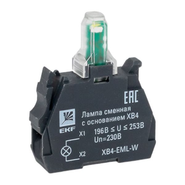 Лампа сменная с основанием XB4 бел. 230В PROxima EKF XB4-EML-W