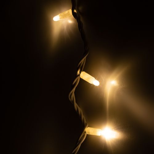 Гирлянда светодиодная "Нить" 3м 30LED тепл. бел. IP65 новогодняя провод бел. каучук (без шнура питания) ERAPS-WK3 Эра Б0056014