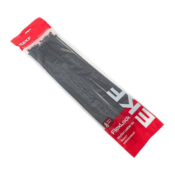 Хомут P6.6 4.8х450 FlexLock стандартный черн. (уп.100шт) PROxima EKF plc-fl-ctsb-4.8x450