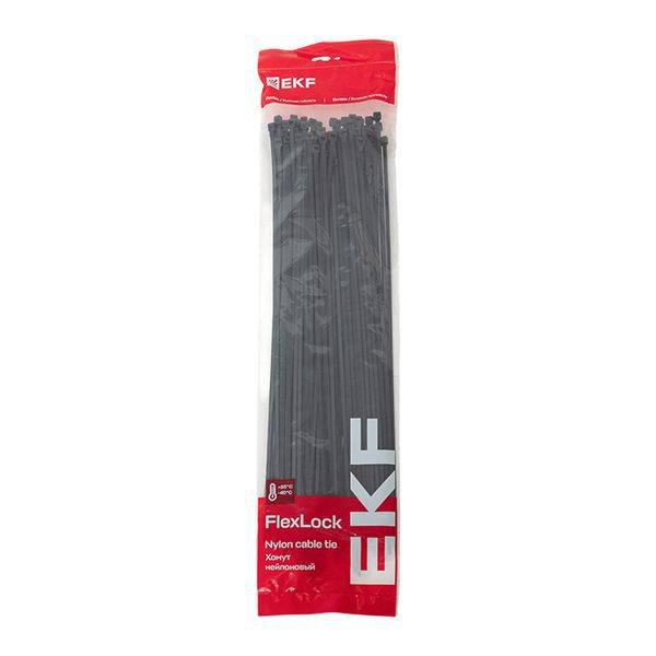 Хомут P6.6 4.8х450 FlexLock стандартный черн. (уп.100шт) PROxima EKF plc-fl-ctsb-4.8x450