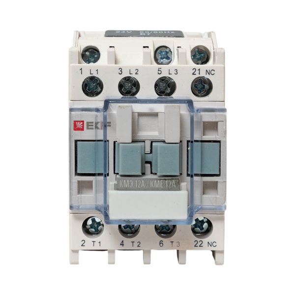 Контактор КМЭ-1 12А кат. 24В AC 1НЗ EKF ctr-s-12-24-nc