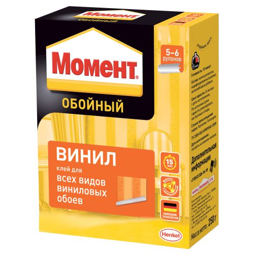 Клей обойный Винил 200г 3000886 Момент Б0008052