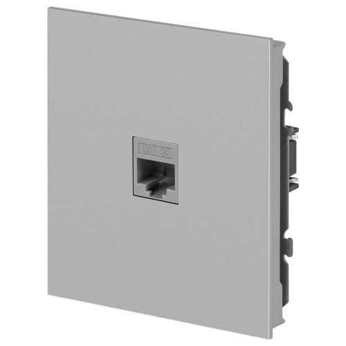 Розетка информационная 1-м СП Arktik RJ45 16А IP20 250В алюм. 16-3107-03 Эра Б0070476