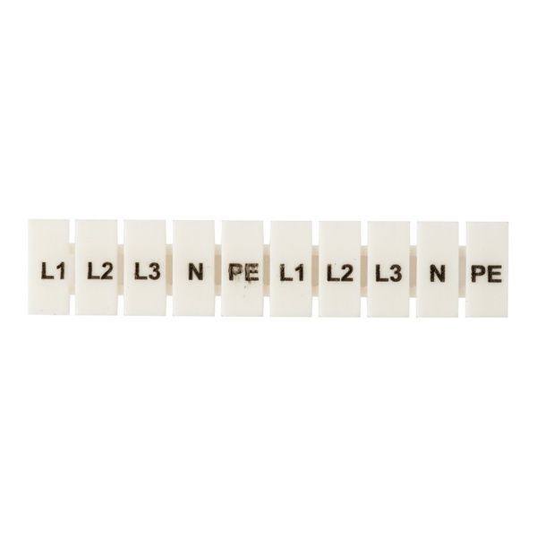 Маркеры для UT/ST/Push-in 2.5 с символами "L1. L2. L3. N. PE" (уп.100шт) EKF zb-st-2.5-L-1-3