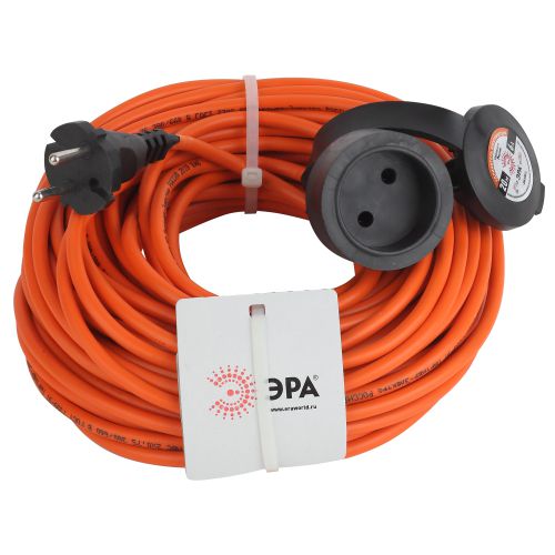 Удлинитель-шнур 1х20м без заземл. 6А IP20 UPx-1-2х0.75-20m ПВС 2х0.75 (бухта) Эра Б0043037