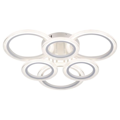 Светильник светодиодный Ring CLL-1-90-RC WH 90Вт 3000К-6000К 620х620х125 с пультом ДУ бел. Эра Б0069749
