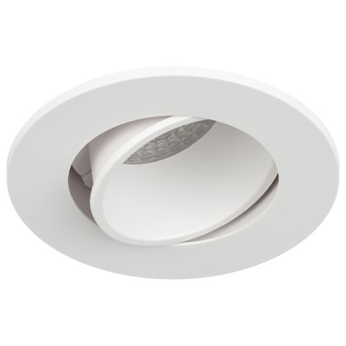 Светильник встраиваемый декоративный KL90 WH MR16/GU5.3 бел. пластик. Эра Б0054369