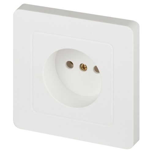 Розетка 1-м СП Style 7-201-01 16А IP20 250В 2P бел. Intro Б0060637