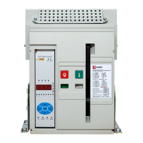 Выключатель автоматический 3п 1600/1600А 55кА ВА-450 стац. EKF mccb450-1600-1600