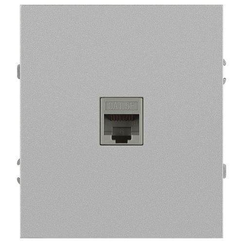 Розетка информационная 1-м СП Arktik RJ45 16А IP20 250В алюм. 16-3107-03 Эра Б0070476