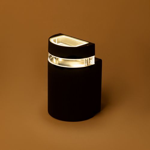 Светильник "Адрия" GBW-102-BL-0160 max 30Вт 1хGU10 IP54 230В 160х100х95мм уличный настен. вверх черн. Эра Б0069593