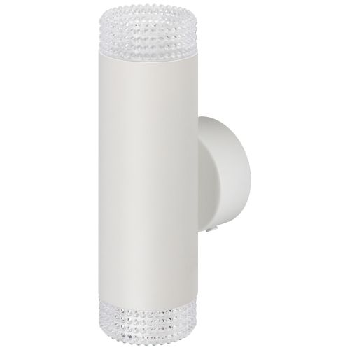 Светильник WL50 WH/TR 2хGU10 2х12Вт IP20 настенный бел. прозр. Эра Б0061195