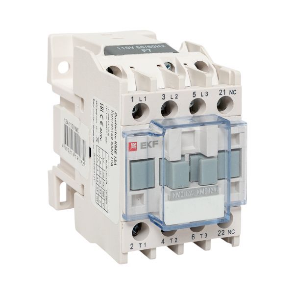 Контактор КМЭ-1 12А кат. 110В AC 1НЗ EKF ctr-s-12-110-nc