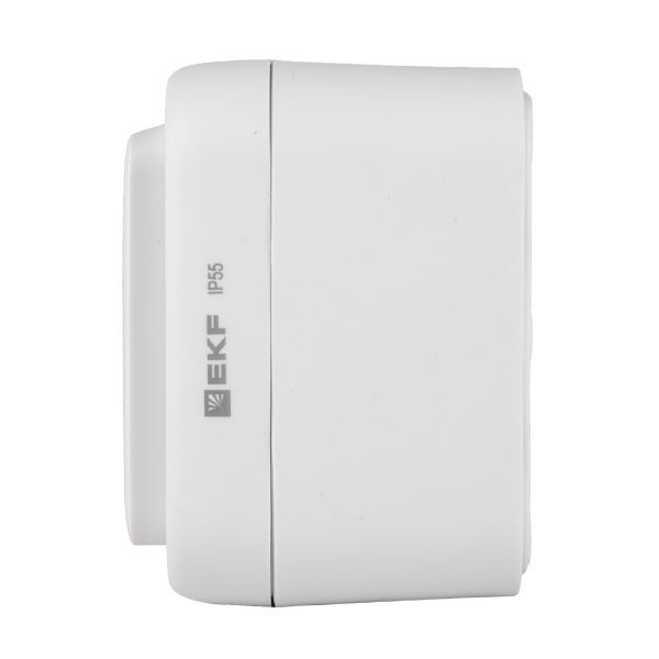Розетка 1-м ОП Бронто 16А IP55 винтов. клеммы бел. EKF BT1-SOW-111