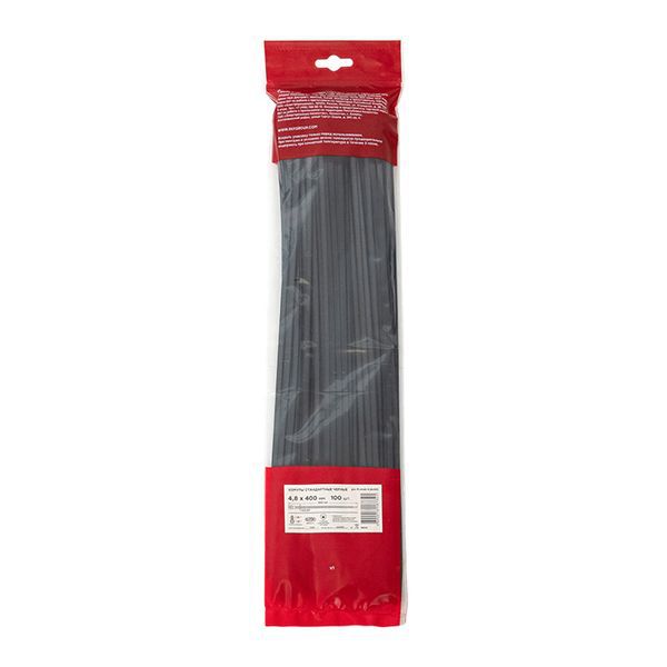 Хомут P6.6 4.8х400 FlexLock стандартный черн. (уп.100шт) PROxima EKF plc-fl-ctsb-4.8x400