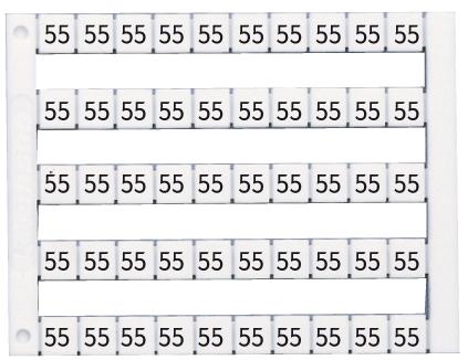 Маркировка горизонтальная DY5 (31-40) 1 пластина - 50шт (уп.500шт) Klemsan 0.0.0.5.05023