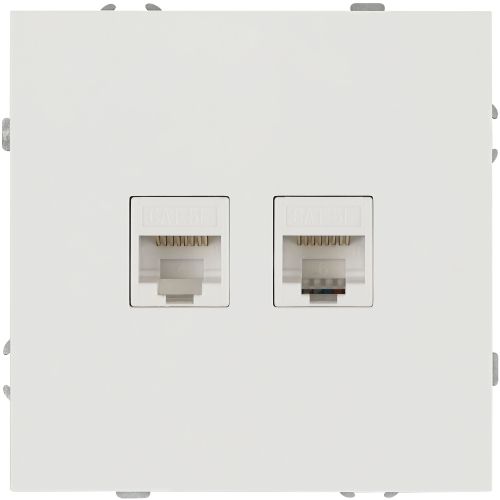 Розетка информационная 2-м СП Galaxy RJ45 16А IP20 250В бел. матов. 15-3108-08 Эра Б0070770