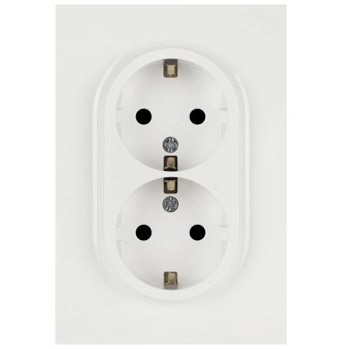 Розетка 2-м СП Arktik 16А IP20 250В с заземл. со шторками бел. 16-2105-01 Эра Б0070454