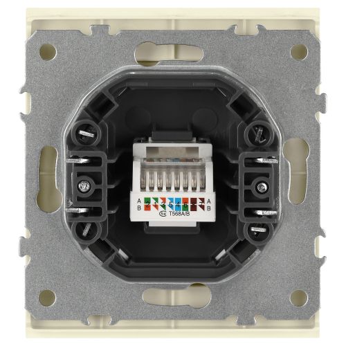 Розетка информационная 1-м СП Arktik RJ45 16А IP20 250В сл. кость 16-3107-02 Эра Б0070475