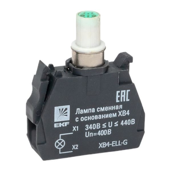 Лампа сменная с основанием XB4 зел. 400В PROxima EKF XB4-ELL-G