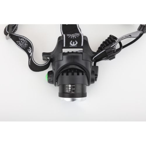 Фонарь аккумуляторный налобный GA-805 CREE 5Вт регулир. фокус литиевый аккум. 2.5А.ч алюм. USB пластик. (кор.) Эра Б0039625