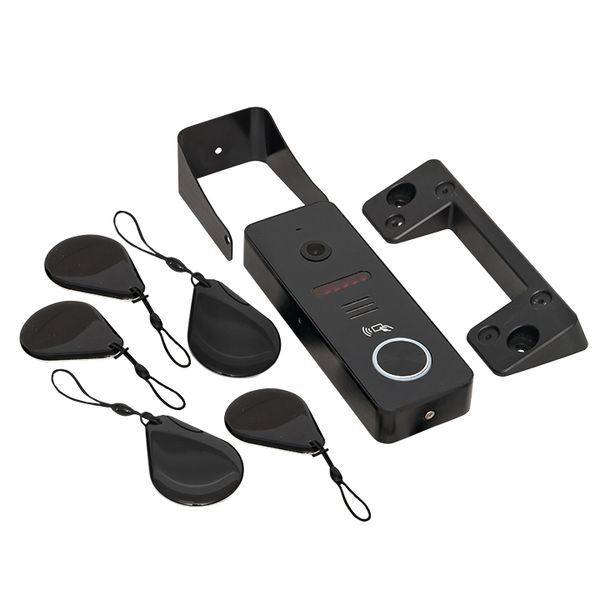 Видеопанель вызывная CPV-02 1000TVL IP65 со считыв. ключей 4пр. черн. EKF int-cpv-02