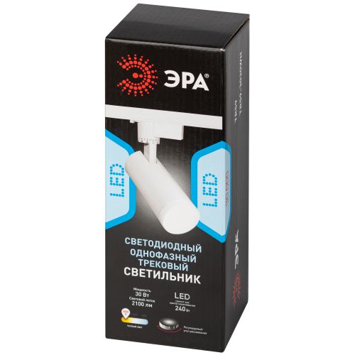 Светильник светодиодный трековый 1ф TR59 - 3030 WH 30Вт 3000К бел. Эра Б0054445