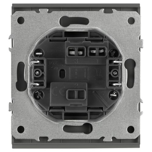 Кнопка СП 10А IP20 250В Arktik графит 16-1109-06 Эра Б0070399