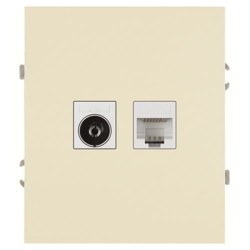 Розетка комбинированная СП Arktik RJ45 + TV 16А IP20 250В сл. кость 16-3110-02 Эра Б0070495