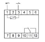 Реле промежуточное PK-1P/Un (монтаж на DIN-рейке 35мм 36В AC/DC 16А 1P IP20) F&F EA06.001.005