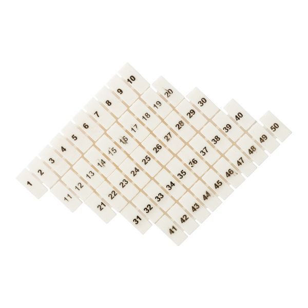 Маркеры для ST 1.5 с нумерацией 1-50 (уп.100шт) EKF zb-st-1.5-1-50