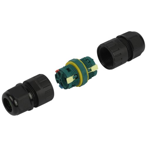 Коннектор кабельный прямой 3-Pin 0.5-2.5кв.мм IP68 безвинтовой NO-224-673 Эра Б0068045