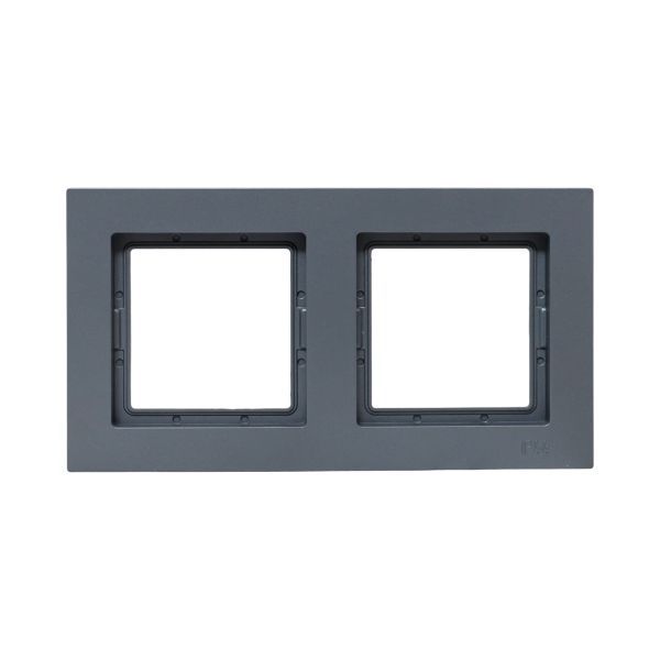 Рамка 2-м Эпика IP44 пластик графит EKF UP1-FPG-02-44