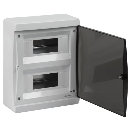 Корпус навесной COMFORT ЩРН-П-18 IP41 пластик. прозр. крышка бел. bs18cw Эра Б0067239