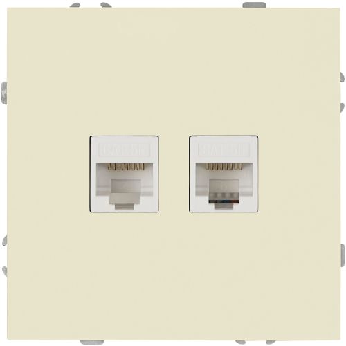 Розетка информационная 2-м СП Galaxy RJ45 16А IP20 250В сл. кость 15-3108-02 Эра Б0070758