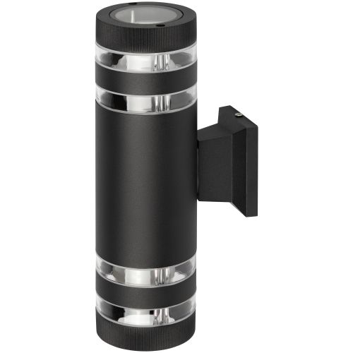 Светильник "Адрия" GBW-102-BL-0300 max 30Вт 2хE27 IP54 230В 300х150х90 уличный настен. вверх/вниз черн. Эра Б0069596