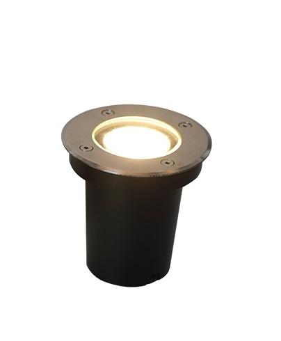 Светильник PGR R110 GU10-1 max 50Вт GU10 IP67 230В Chrome под лампу грунтовый для ландшафтного освещения JazzWay 5040052