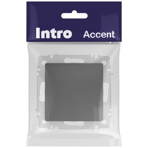 Переключатель перекрестный 1-кл. СП Accent 6-108-07 10А IP20 250В графит Intro Б0063592