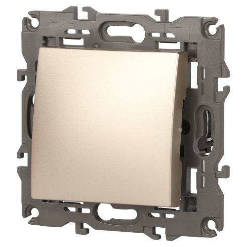 Переключатель 1-кл. СП Elegance 14-1103-04 10А IP20 250В 10AX механизм шампань Эра Б0034226