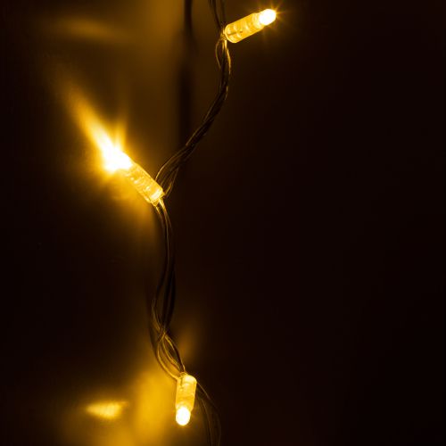 Гирлянда светодиодная "Нить" 10м 100LED тепл. бел. IP65 220В бел. мерцание провод прозр. ПВХ (без шнура питания) ERAPS-NP10 Эра Б0051889