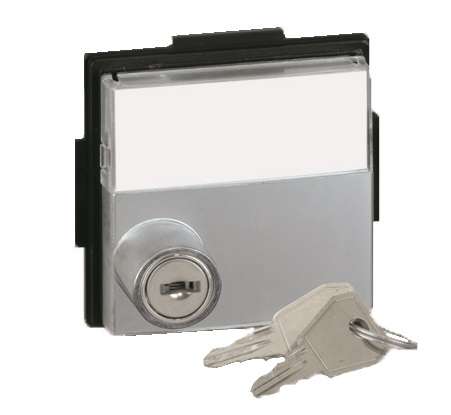 Крышка для розетки с универс. замком (ключ арт. 2705891-039) Simon27 Scudo сер. 2705091-063