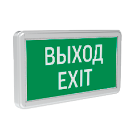 Светильник Evade Basic "ВЫХОД-EXIT" 3Вт IP20 2ч аварийный односторонний VARTON V1-R0-70354-02A02-2000365