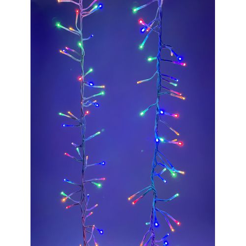 Гирлянда светодиодная "Мишура" 3.9м 200LED 220В IP20 бел. провод мультиколор ENIN-WM Эра Б0047972