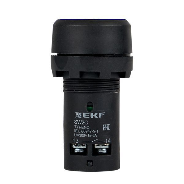 Кнопка SW2C-11 возвратная син. NO+NC EKF sw2c-11s-b