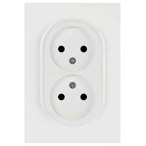 Розетка 2-м СП Arktik 16А IP20 250В без заземл. бел. 16-2107-01 Эра Б0071681