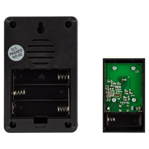 Звонок дверной C103B беспроводной LED подсветка IP44 150м 38 мелодий черн. U16B-N12 black Era Эра Б0072156