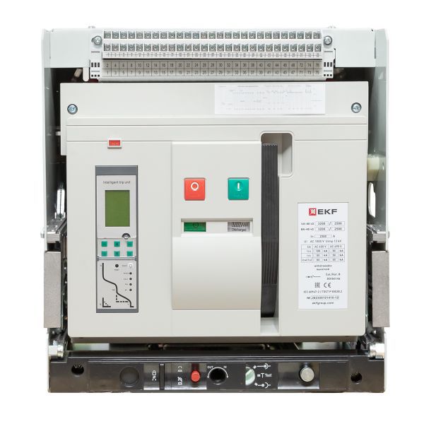 Выключатель автоматический 3п 3200/2500А 100кА ВА-45 выкатн. v2 EKF mccb45-3200-2500v-v2