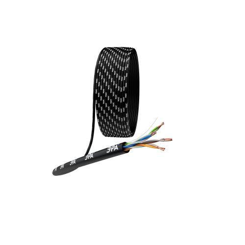 Кабель витая пара U/UTP кат.5E 4х2х24AWG CU PE OUTDOOR SIMPLE (уп.305) UL-4-PE Эра Б0044427