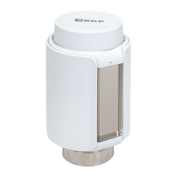 Терморегулятор умный для радиатора отопления (термоголовка) Zigbee Connect EKF ett-8